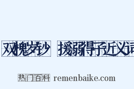 双槐岁钞·援溺得子近义词是什么意思的图片